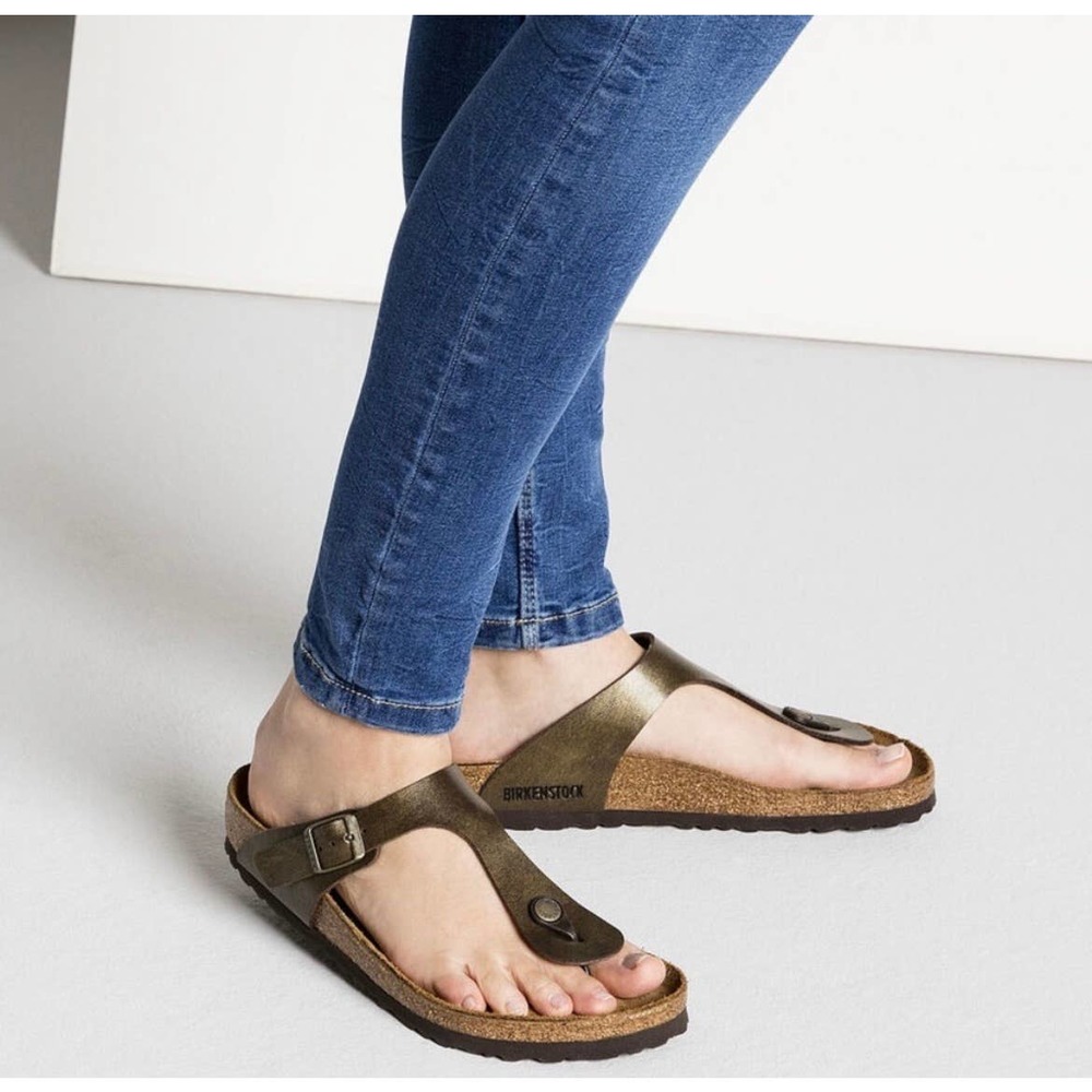 Birkenstock Gizeh Bronze Sandals Size 40